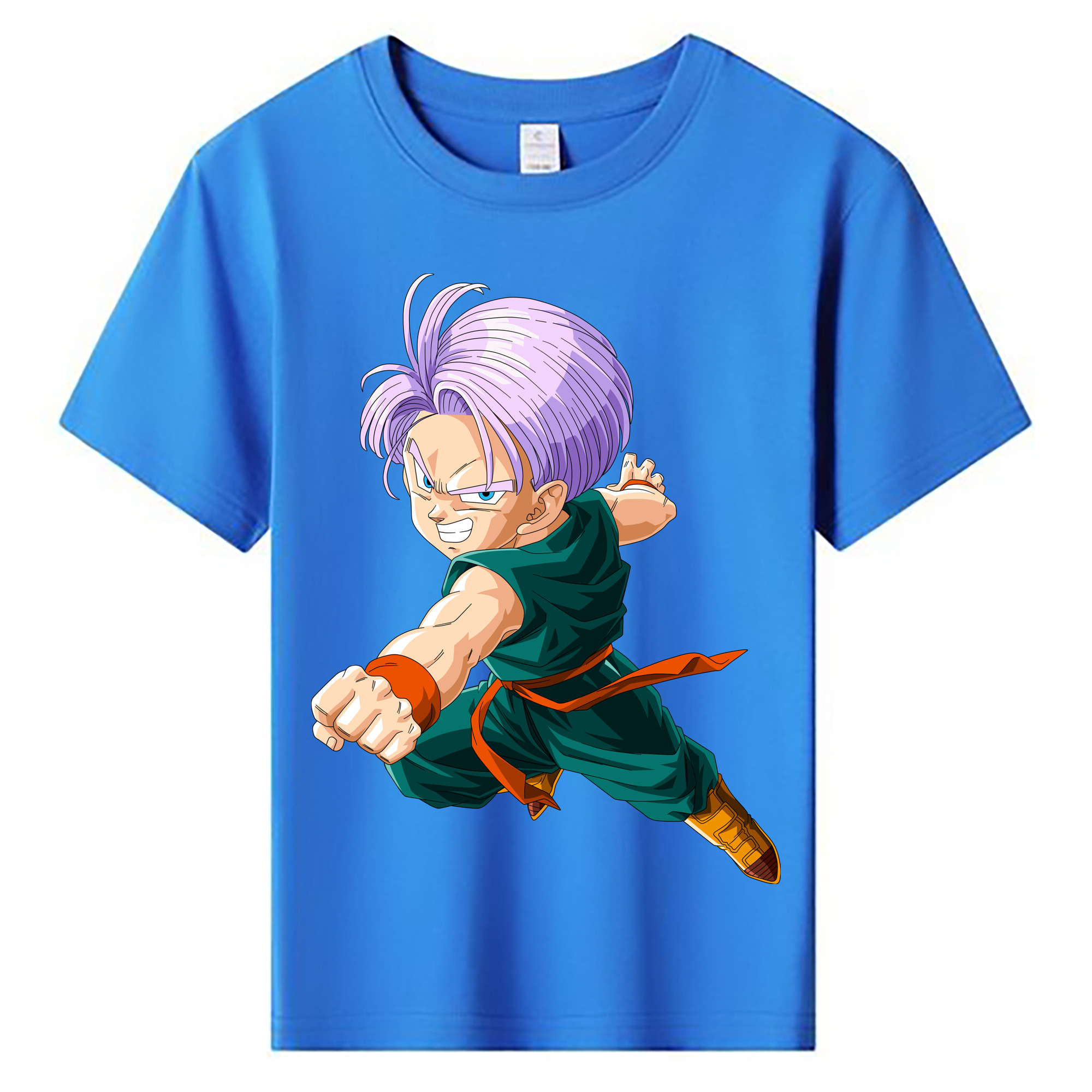 （画像用） ドラゴンボール トランクス（Torankusu）DRAGON BALL Trunks 綿100％キッズTシャツ（フロントプリント）